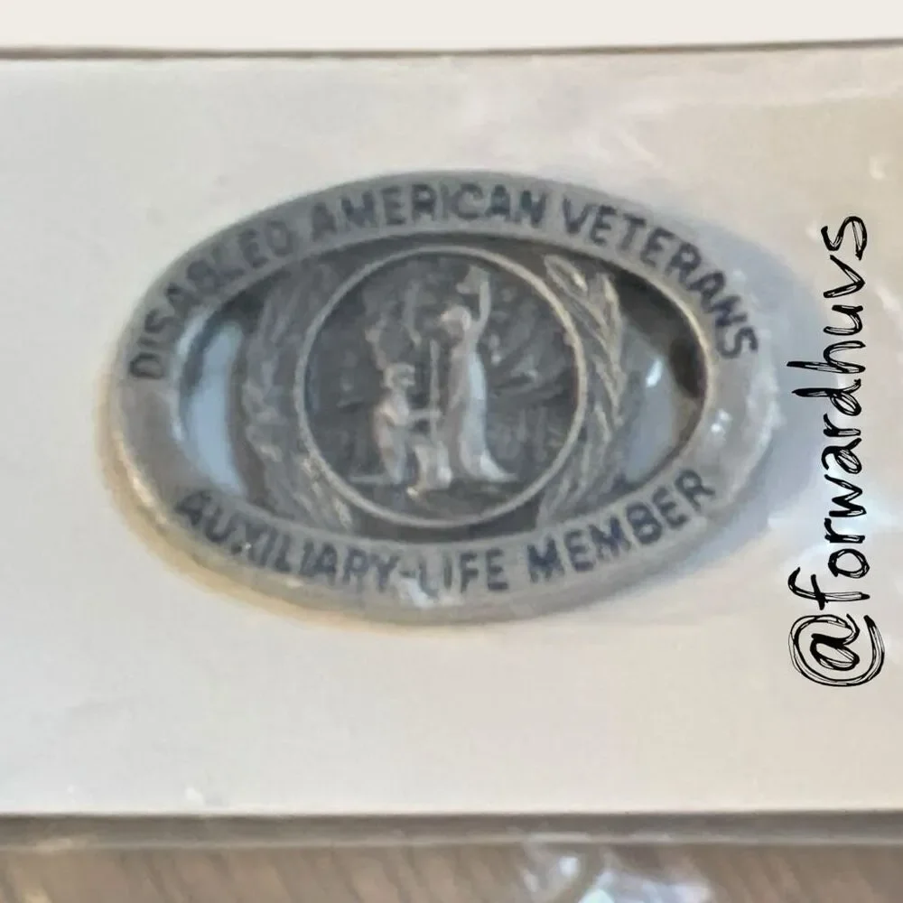 Disabled American Veterans Auxiliary Life Member Pin – NOS